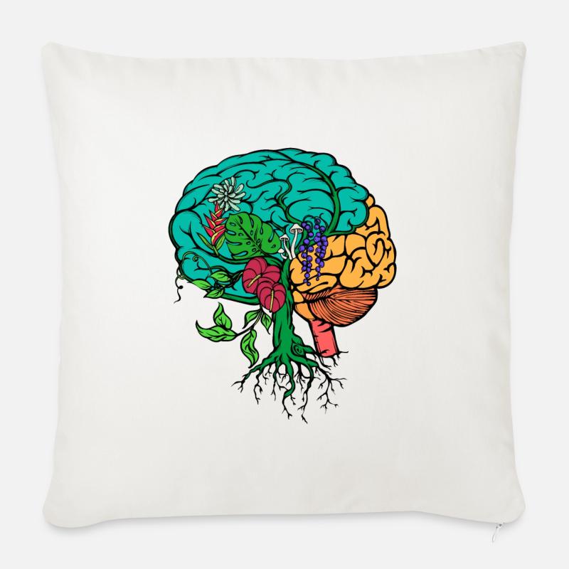 Baum Umwelt Erde Umweltschutz Umweltschützer - Sofakissenbezug 45 x 45 cm - Naturweiß 