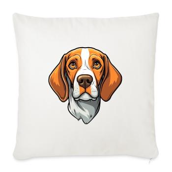 Ariege Pointer Dog Breed Cartoon Kawaii Illustrati - Sofa pillowcase 17,3'' x 17,3'' (45 x 45 cm) - natural white - Front