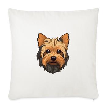 Silky Terrier Race De Chien Cartoon Kawaii Illustratio - Housse de coussin décorative 45 x 45 cm - blanc nature - Devant