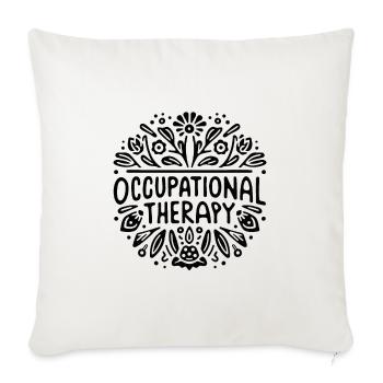 Ergothérapie ergothérapeute - Housse de coussin décorative 45 x 45 cm - blanc nature - Devant