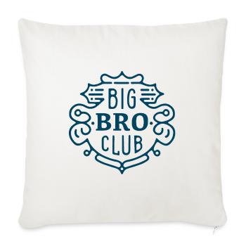 Big bro club grand frère - Housse de coussin décorative 45 x 45 cm - blanc nature - Devant