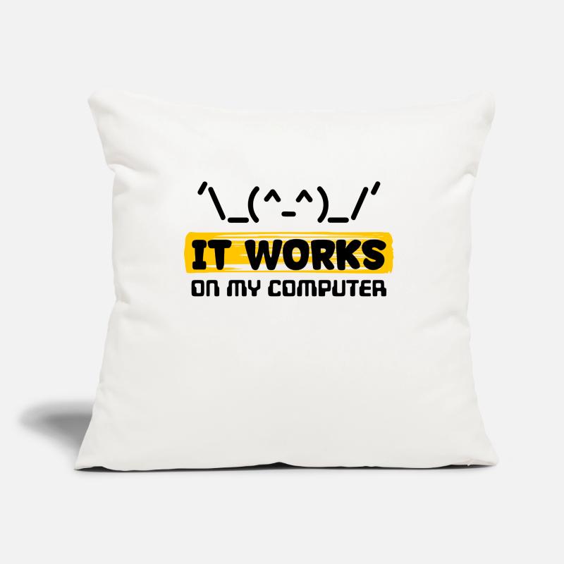 Coden Scripting Computer Geek Developer Statement Sofa pillowcase 17,3'' x 17,3'' (45 x 45 cm)