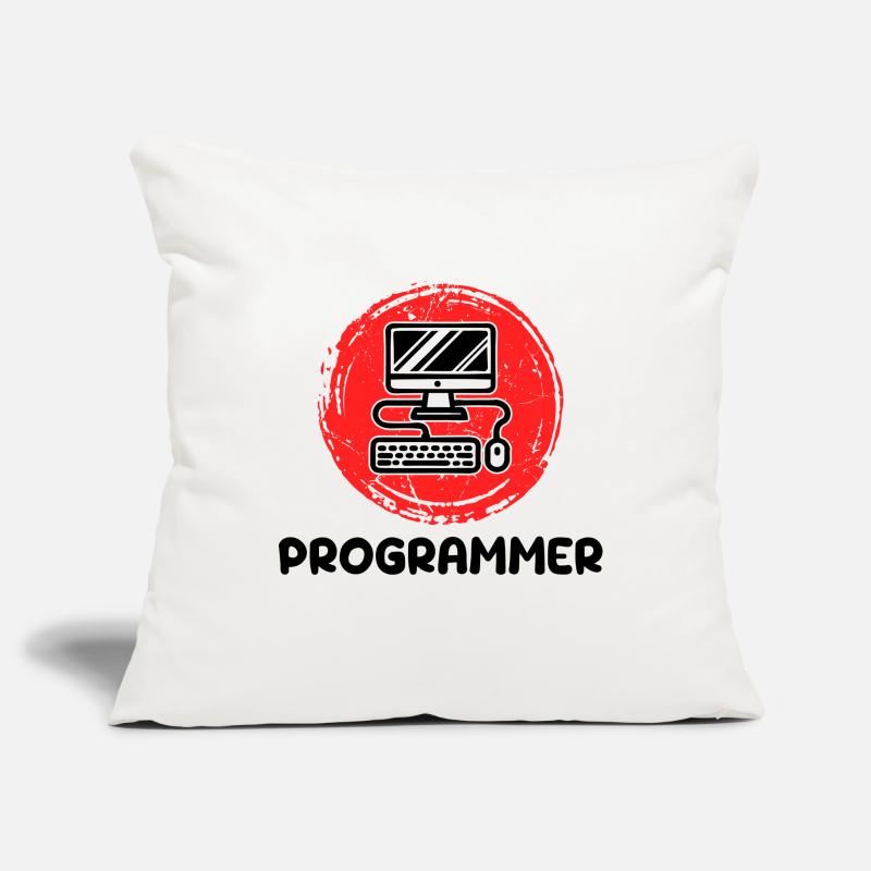 Développeur informatique Programmeur Code Scripting Housse de coussin décorative 45 x 45 cm