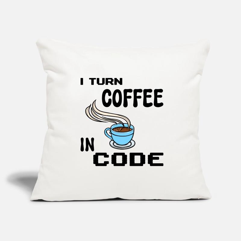 Programmeur de code Scripting Statement Développeur Housse de coussin décorative 45 x 45 cm