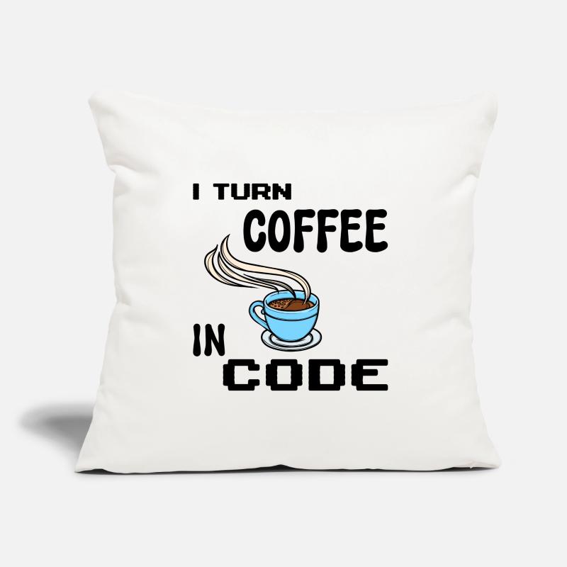 Programmeur de code Scripting Statement Développeur Housse de coussin décorative 45 x 45 cm
