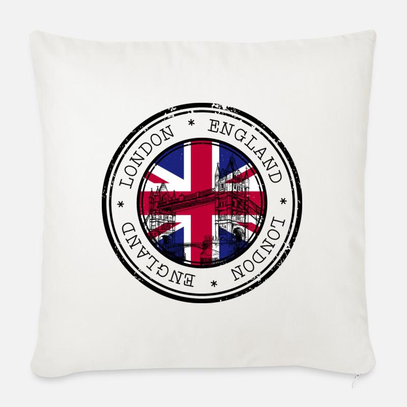 London, England Brücke - Sofakissenbezug 45 x 45 cm - Naturweiß 