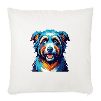 Romanian Sheepdog Breed Colorful Cartoon Kawaii - Sofa pillowcase 17,3'' x 17,3'' (45 x 45 cm) - natural white - Front