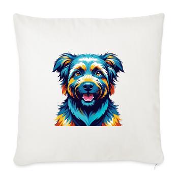 Romanian Mioritic Dog Breed Cartoon Kawaii - Sofa pillowcase 17,3'' x 17,3'' (45 x 45 cm) - natural white - Front