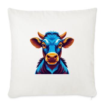 Cow Colorful Kawaii Cartoon Character Clipart - Sofa pillowcase 17,3'' x 17,3'' (45 x 45 cm) - natural white - Front