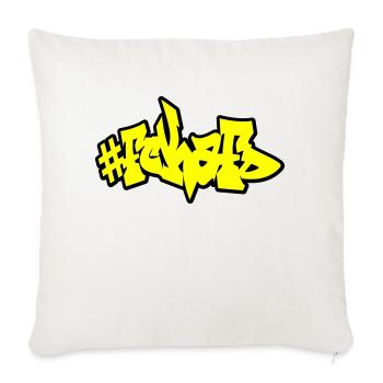 FCK AFD - Sofakissenbezug 45 x 45 cm - Naturweiß  - Vorne