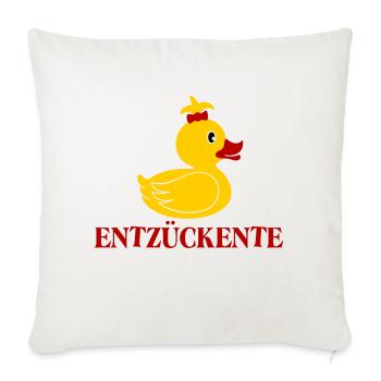 Entzückente 2 - Sofakissenbezug 45 x 45 cm - Naturweiß  - Vorne