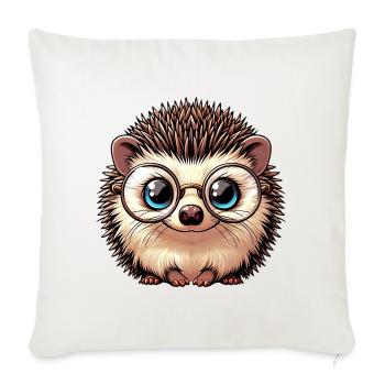 Hedgehog - Sofa pillowcase 17,3'' x 17,3'' (45 x 45 cm) - natural white - Front