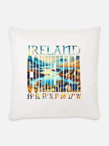 DIE CONNEMARA - Sofakissenbezug 45 x 45 cm - Naturweiß 