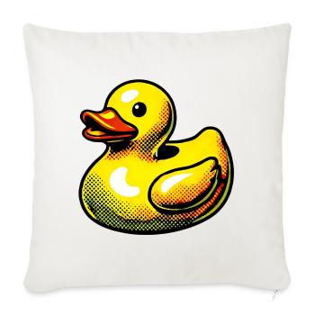Duckling Duck Duck Duck - Sofa pillowcase 17,3'' x 17,3'' (45 x 45 cm) - natural white - Front