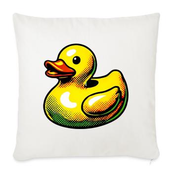 Duckling Duck Duck Duck - Sofa pillowcase 17,3'' x 17,3'' (45 x 45 cm) - natural white - Front