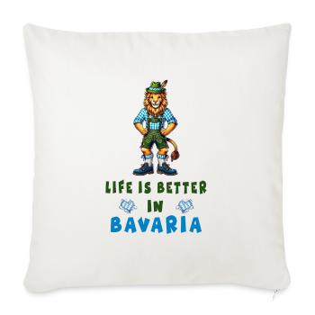 Bavarian Lion - Sofa pillowcase 17,3'' x 17,3'' (45 x 45 cm) - natural white - Front