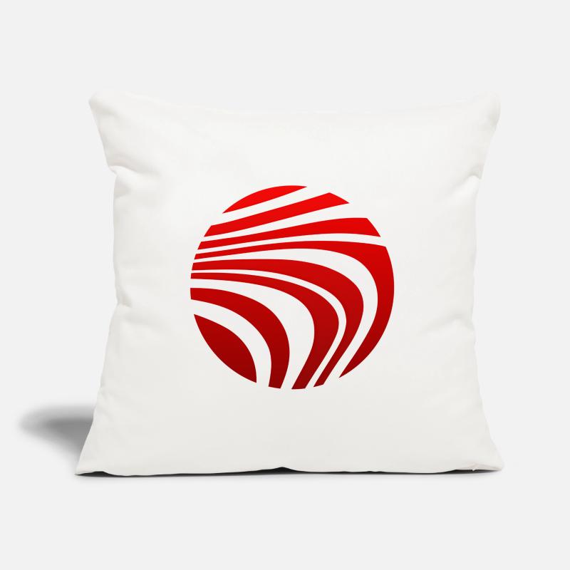 Psychedelic Pattern Red Gradient Sofa pillowcase 17,3'' x 17,3'' (45 x 45 cm)