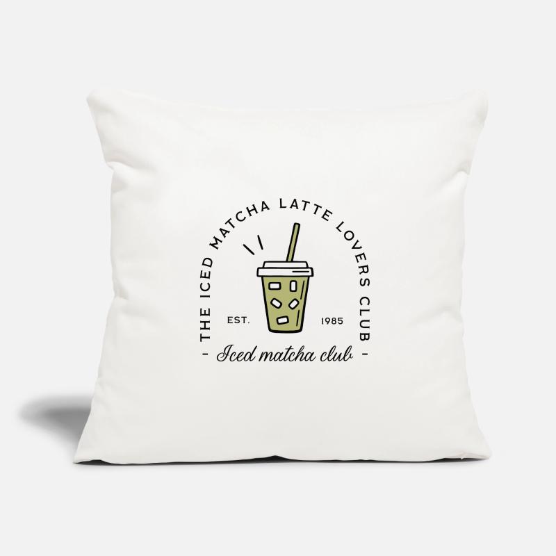 Iced matcha latte glacé Housse de coussin décorative 45 x 45 cm