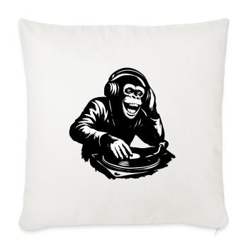 DJ The Monkey Dance Banksy Style - Sofa pillowcase 17,3'' x 17,3'' (45 x 45 cm) - natural white - Front