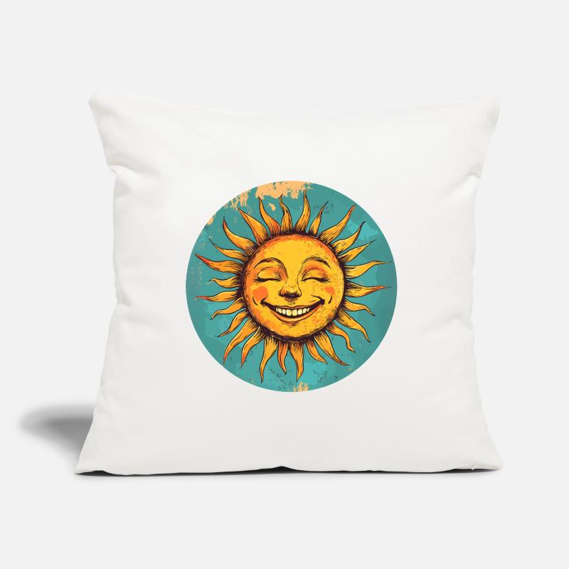 Soleil Housse de coussin décorative 45 x 45 cm