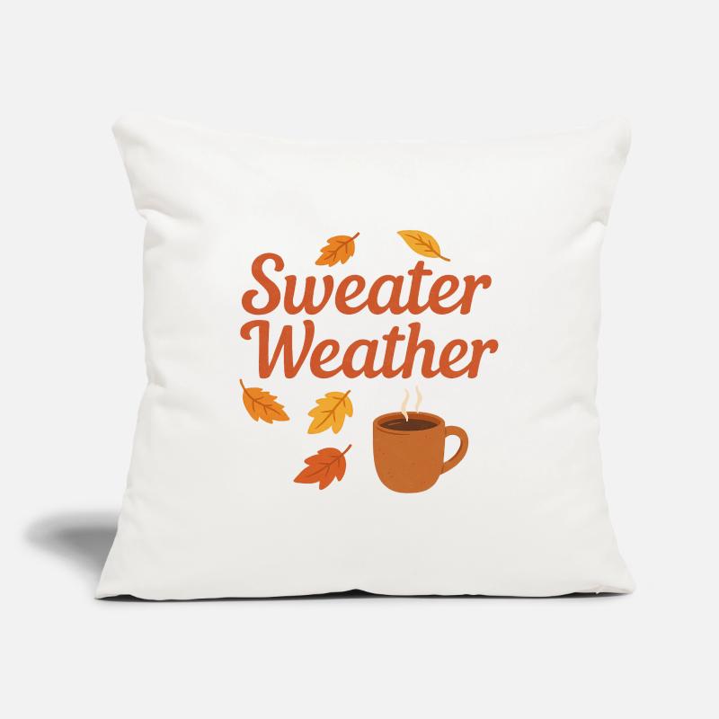 Météo du pull Housse de coussin décorative 45 x 45 cm