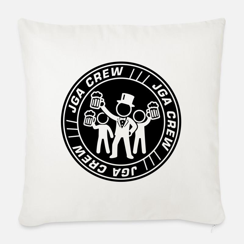 Jga Crew Junggesellenabschied - Sofakissenbezug 45 x 45 cm - Naturweiß