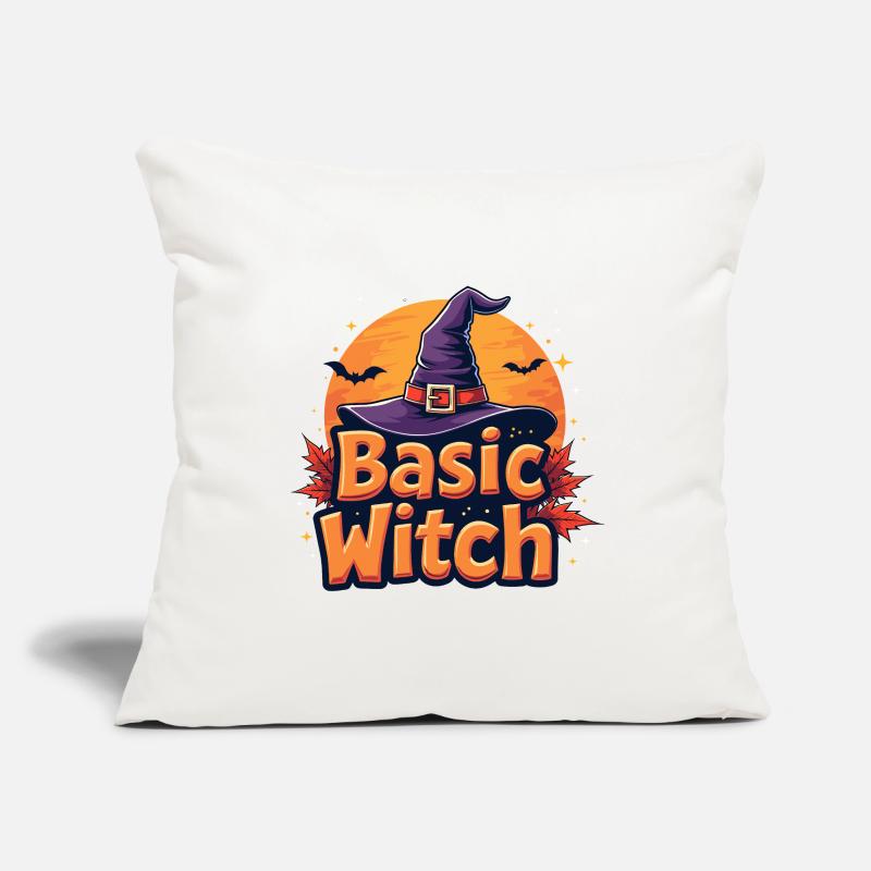 Basic Witch Halloween Saying Sofa pillowcase 17,3'' x 17,3'' (45 x 45 cm)