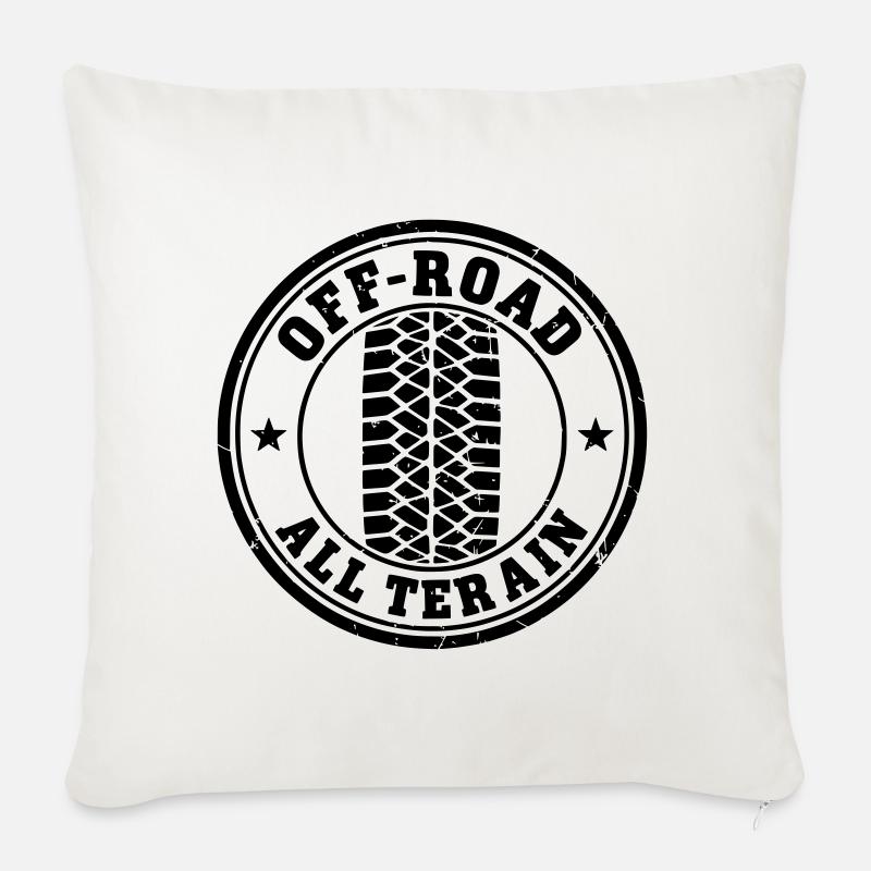 Offroad - Sofakissenbezug 45 x 45 cm - Naturweiß 