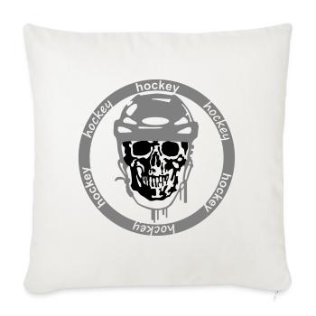 Eishockey - Sofa pillowcase 17,3'' x 17,3'' (45 x 45 cm) - natural white - Front