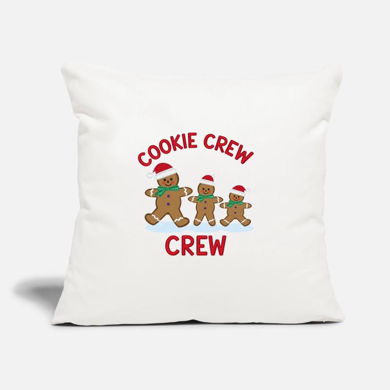 Weihnachtsplätzchen-Crew Sofakissenbezug 45 x 45 cm