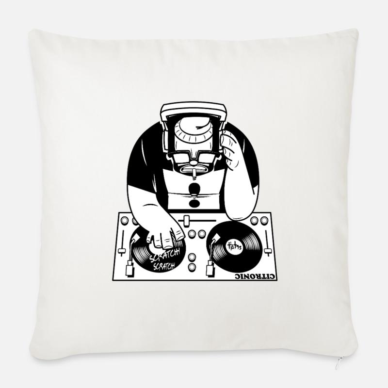 DJ - Sofakissenbezug 45 x 45 cm - Naturweiß 