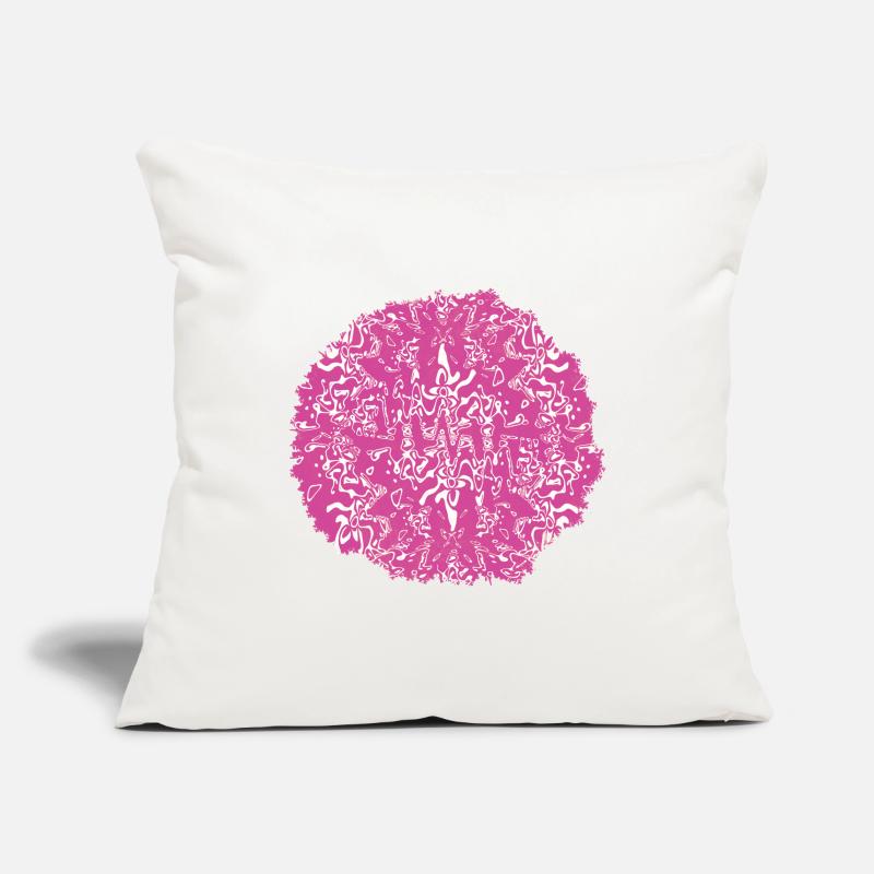 Circle Rose Pink Pattern Sofa pillowcase 17,3'' x 17,3'' (45 x 45 cm)