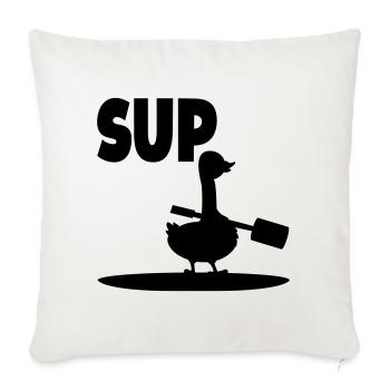 SUP Goose Water Sports Paddling - Sofa pillowcase 17,3'' x 17,3'' (45 x 45 cm) - natural white - Front