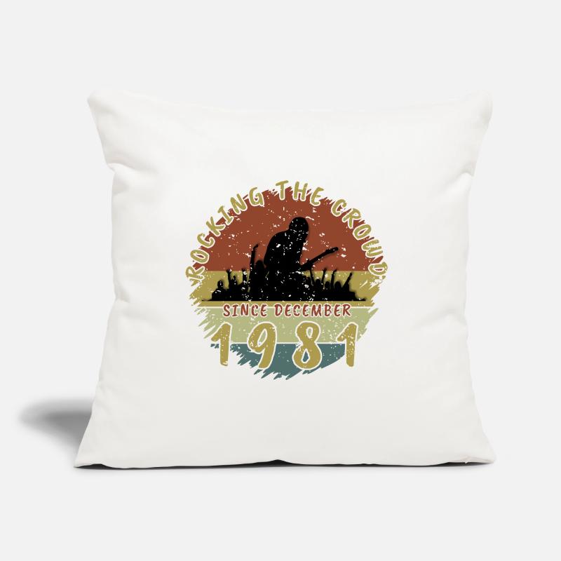 44th Birthday Rocking the crowd GIT 12/1981 Sofa pillowcase 17,3'' x 17,3'' (45 x 45 cm)