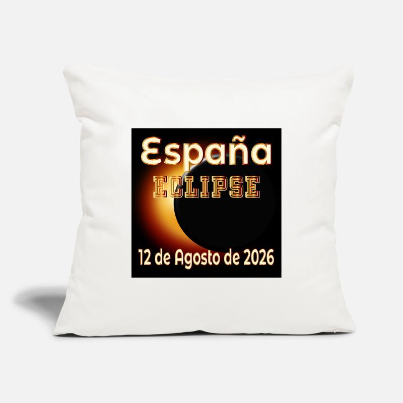 Eclipse Observation Spain Sofa pillowcase 17,3'' x 17,3'' (45 x 45 cm)