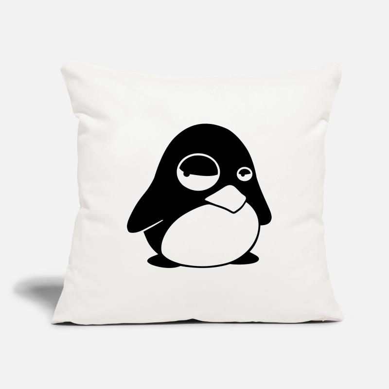 Grumpy Tux – Funny Linux Penguin for Nerds Sofa pillowcase 17,3'' x 17,3'' (45 x 45 cm)