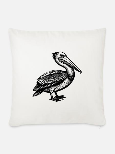 Pelikan - Sofakissenbezug 45 x 45 cm - Naturweiß