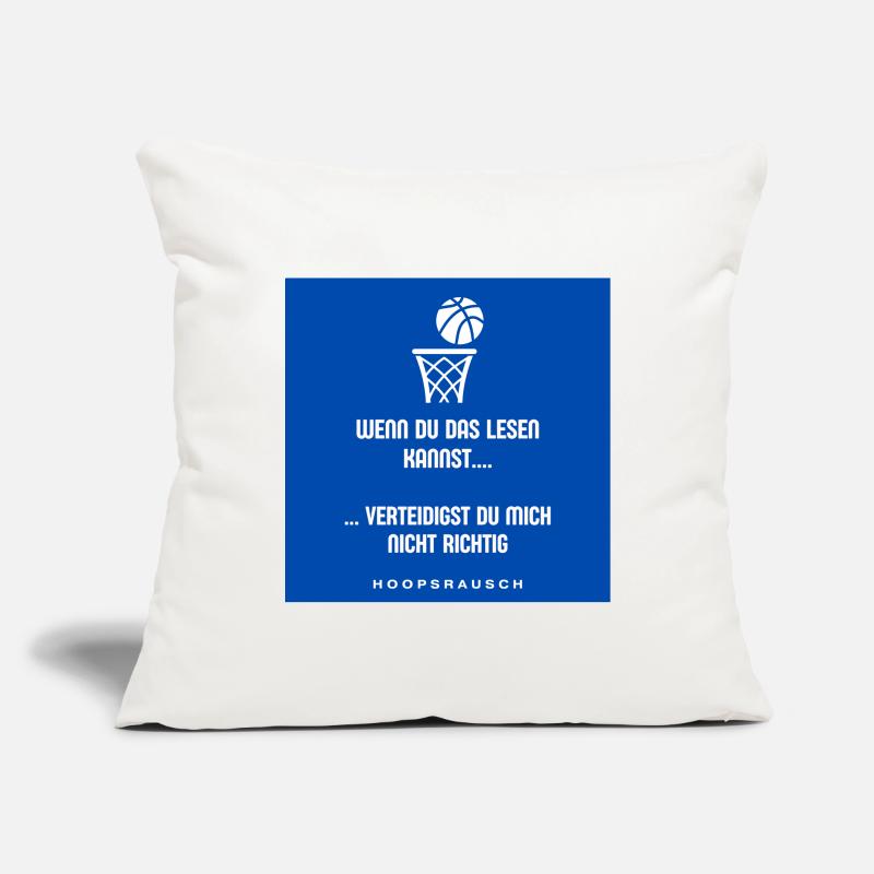 Lesen oder Verteidigen Spruch Hoopsrausch Sofakissenbezug 45 x 45 cm