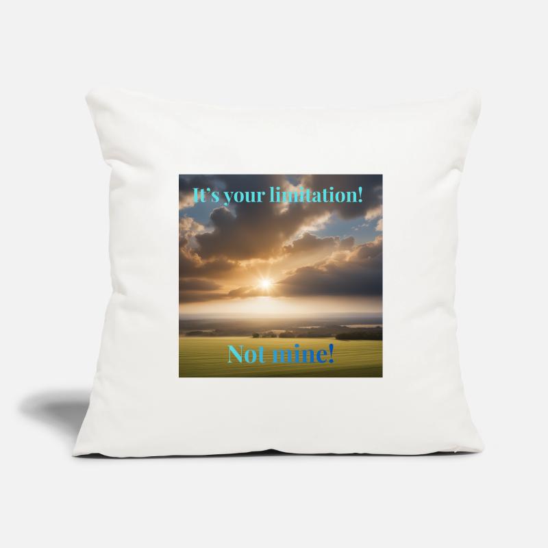 C’est ta limite. Pas à moi Housse de coussin décorative 45 x 45 cm