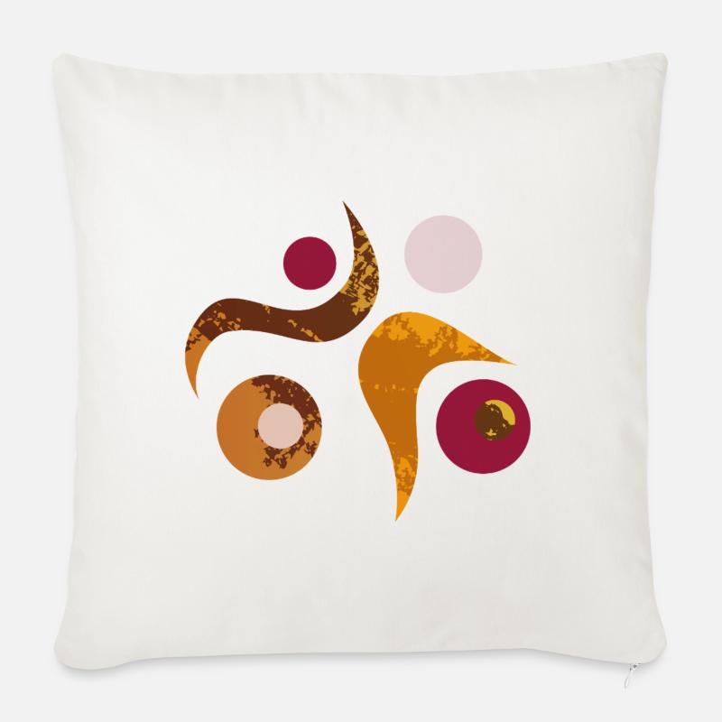 yoga-design_49 - Sofakissenbezug 45 x 45 cm - Naturweiß 