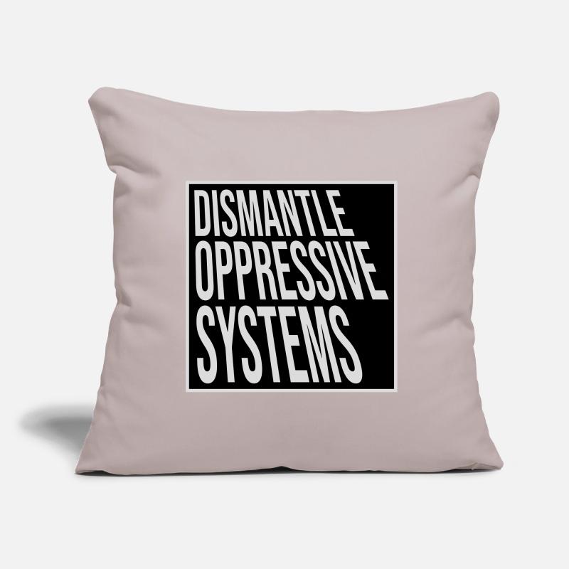 Déclaration d’activisme pour démanteler les systèmes oppressifs Housse de coussin décorative 45 x 45 cm