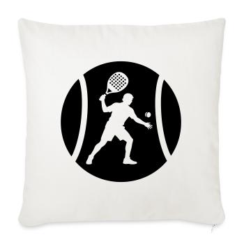 Padel - Sofakissenbezug 45 x 45 cm - Naturweiß  - Vorne