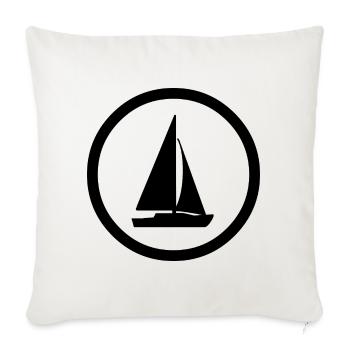 Voile - Housse de coussin décorative 45 x 45 cm - blanc nature - Devant