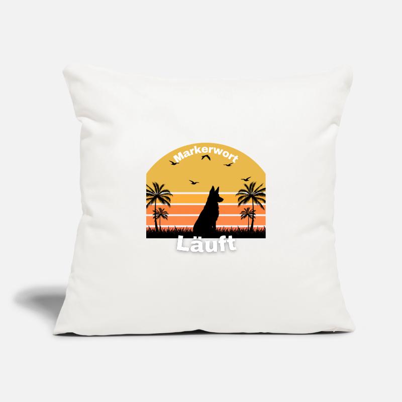 Exécution de mots de repère Housse de coussin décorative 45 x 45 cm