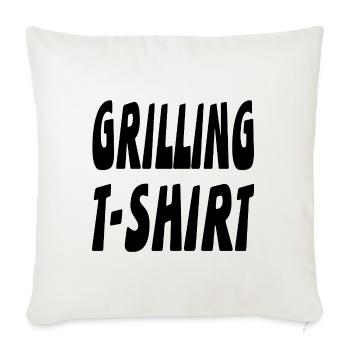 Griller - Housse de coussin décorative 45 x 45 cm - blanc nature - Devant