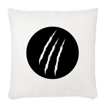 Krallen - Sofakissenbezug 45 x 45 cm - Naturweiß  - Vorne