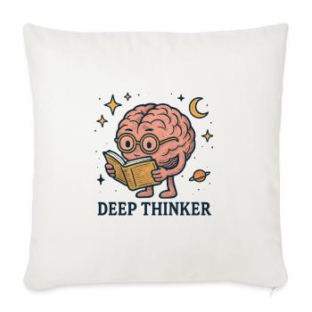 Deep Thinkers in the Star Empire - Sofa pillowcase 17,3'' x 17,3'' (45 x 45 cm) - natural white - Front