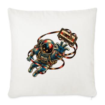 KOSMISCHER ROCKER | Mixtape - Sofakissenbezug 45 x 45 cm - Naturweiß  - Vorne