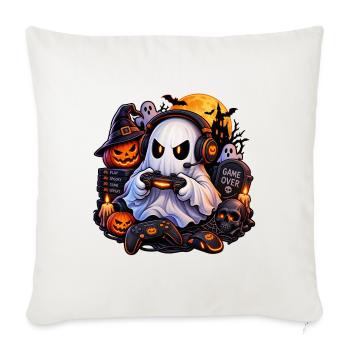 Halloween Gamer Geist: Hol dir den Style jetzt! - Sofakissenbezug 45 x 45 cm - Naturweiß  - Vorne