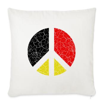 Germany Deutschland  - Sofakissenbezug 45 x 45 cm - Naturweiß  - Vorne